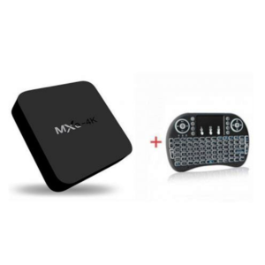 TV box and wireless keyboard combo.
